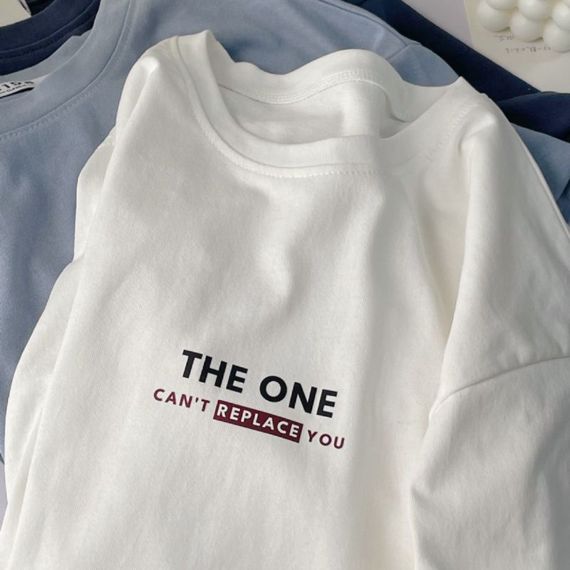 Áo Thun 3158 Nam Nữ Unisex 1990live Phong Cách Basic Hàn Quốc Chất vải Cotton cao cấp Thoáng Mát inTHE ONE