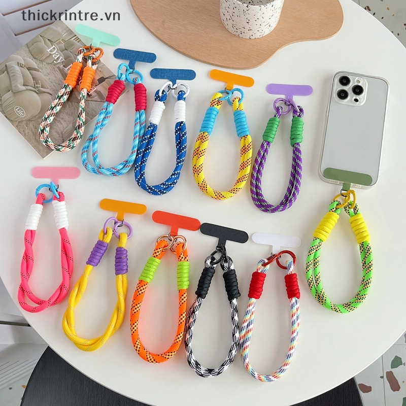 Dây Đeo Cổ Tay Chống Thất Lạc Dạng Xoắn Thời Trang Cho Điện Thoại