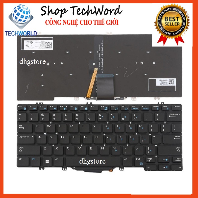 Bàn phím laptop Dell Latitude 5280, 5288, 5289, 5290, 7280, 7290, 7389, 7390