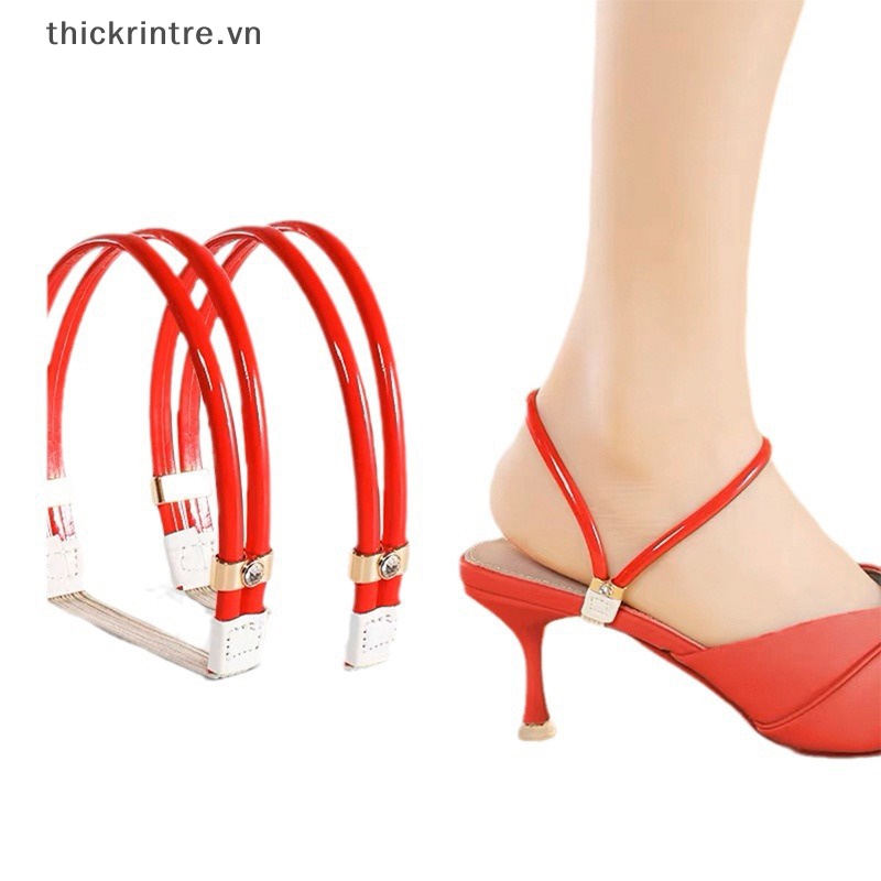 Th Đai Đeo Mắt Cá Chân Giữ Giày Cao Gót Chống Trượt Đính Đá Phối Ren Hình Tam Giác Cho Nữ vn