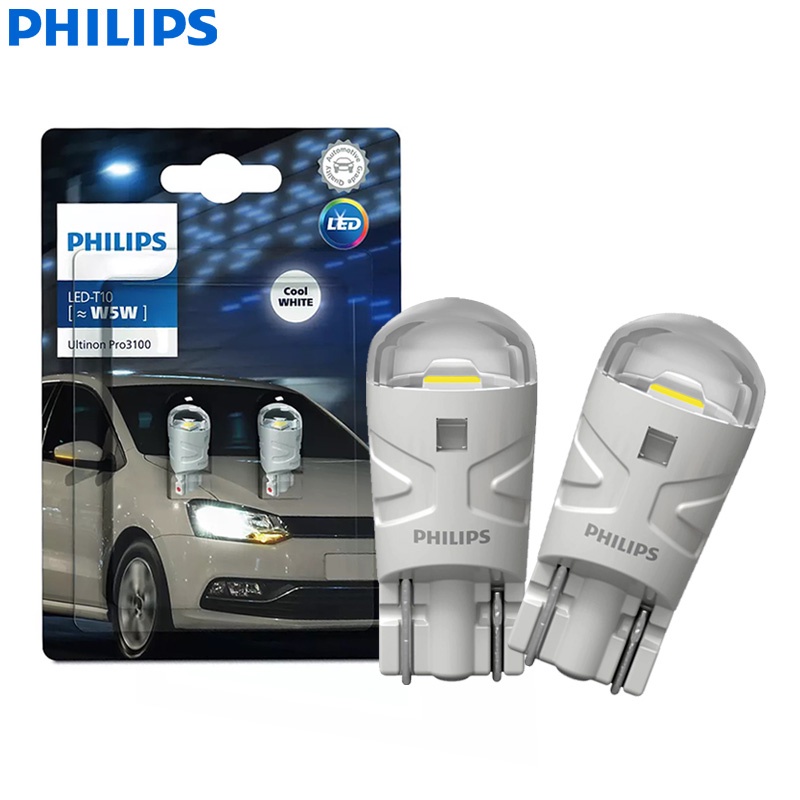 Philips Bóng Đèn philips ultinon pro3100 led t10 w5w 6500k Ánh Sáng Trắng Dùng Để Trang Trí Nội Thất