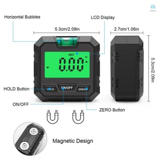 LCD Digital Angle Meter for Absolute and Relative Measurements - Gradienter for Versatile Inclination Monitoring
