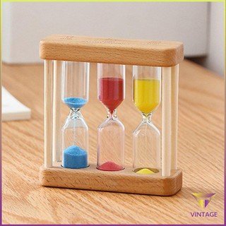 1/3/5 Minute Wooden Sand Glass Hourglass Timer Clock Home Decor Gift