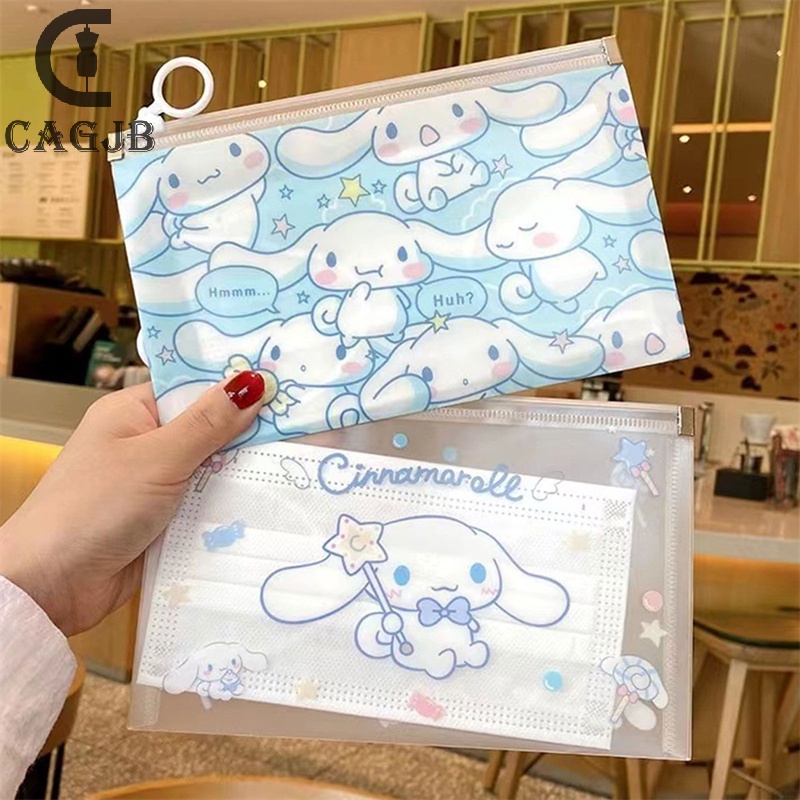 Túi Nhựa Đựng Đồ Cá Nhân Chống Nước Có Khóa Kéo Họa Tiết Hoạt Hình