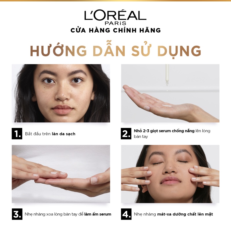 SERUM CHỐNG NẮNG PHỔ RỘNG MỎNG NHẸ, BẢO VỆ & CẢI THIỆN LÀN DA L'OREAL PARIS UV DEFENDER SUN- REPAIR INVISIBLE SERUM 30ml