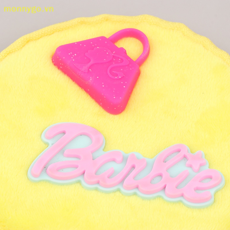 Monnygo Ví Bông Đựng Tiền Xu In Chữ barbie mini Dễ Thương Cho Nữ vn