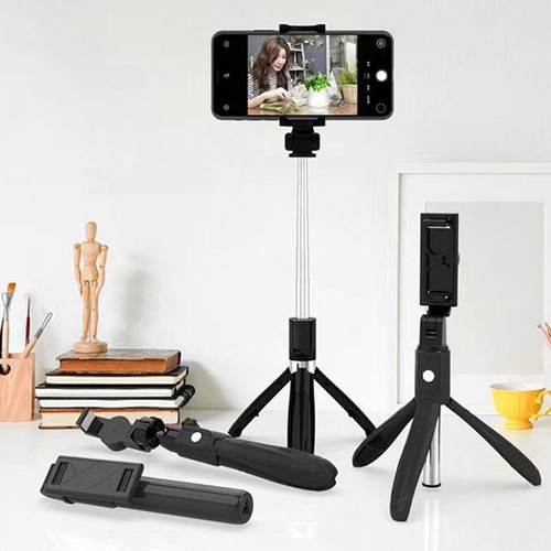 Gậy chụp hình 3 chân đa năng tự sướng chống rung chụp hình selfie tích hợp đèn livestream bluetooth điều khiển từ xa