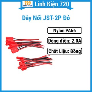 Dây nối JST-2P đỏ, dây nối thông minh, chất lượng