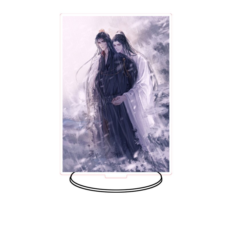 Mô hình Standee Husky và sư tôn mèo trắng của hắn để bàn tượng nhựa acrylic trong suốt Sở Vãn Ninh Mặc Nhiên
