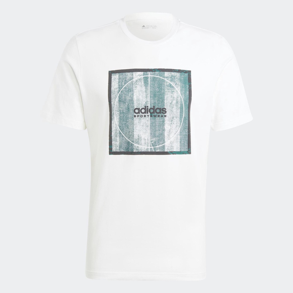 adidas Phong cách sống Áo Thun Box Graphic Tiro Nam trắng II3595