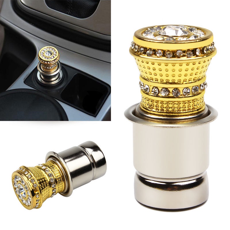 Sang Trọng Bật Lửa Điện Tử 12v Đính Đá Lấp Lánh