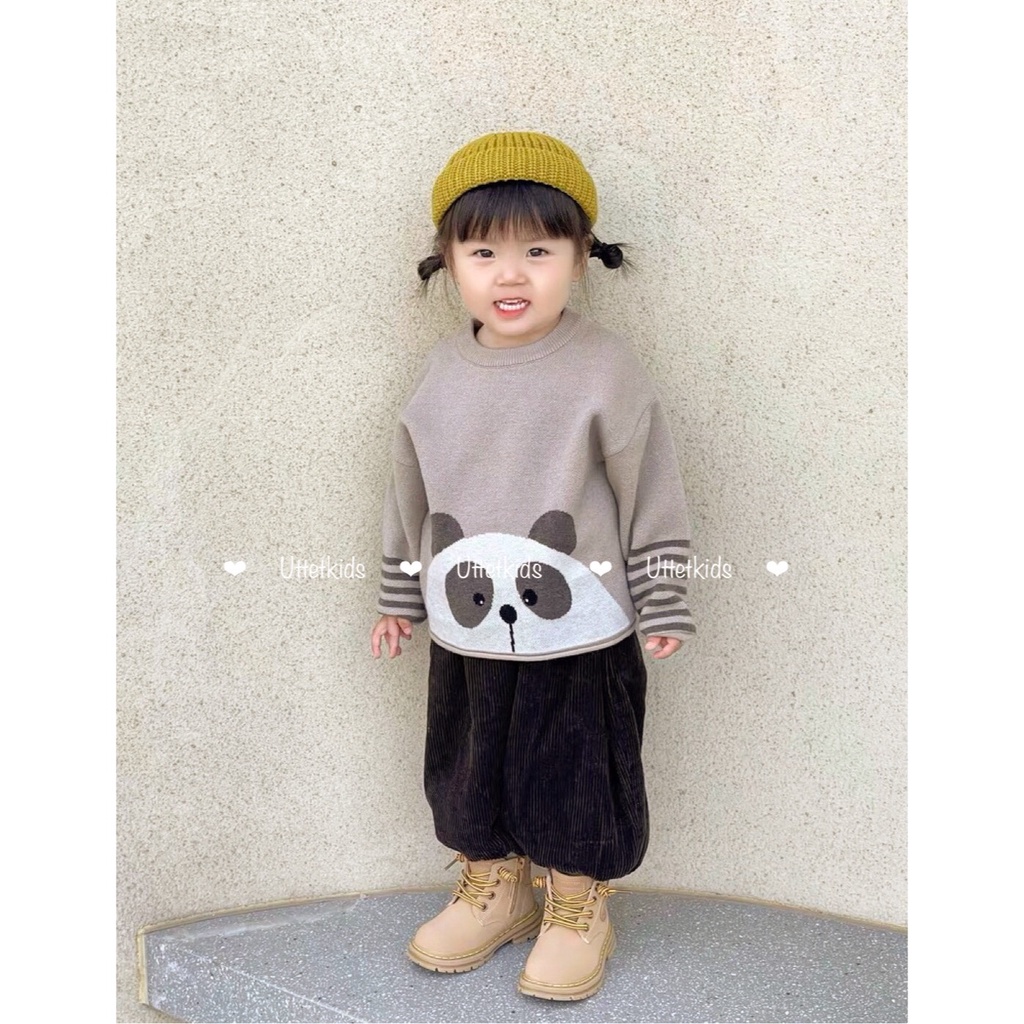 ÁO LEN HOẠ TIẾT PHONG CÁCH HÀN QUỐC CHO BÉ GÁI VÀ BÉ TRAI RẤT CUTE T58