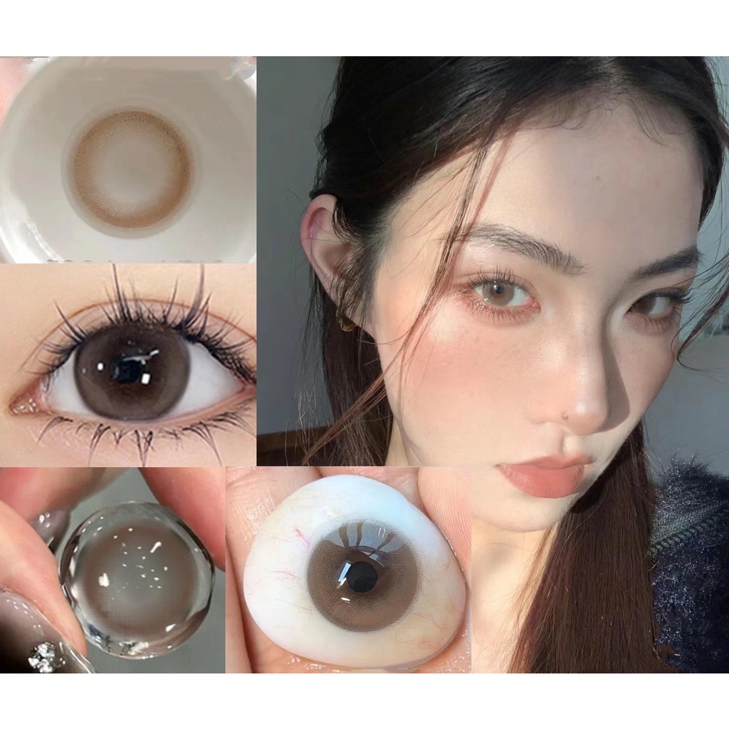 (2023.Dec.1st) Sê-Ri Nxxxing, Thương Hiệuovolook, 14.20mm, (Lớp 0-8.00), Ống Kính Chụp Ảnh Năm (Nâu)
