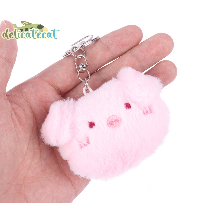 Móc Khóa Búp Bê Gấu Trúc / Gà Nhồi Bông Mềm Mại Đáng Yêu