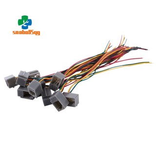 Bộ 10 đầu nối điện thoại 616e 4p4c rj9 female với 4 dây 8cm
