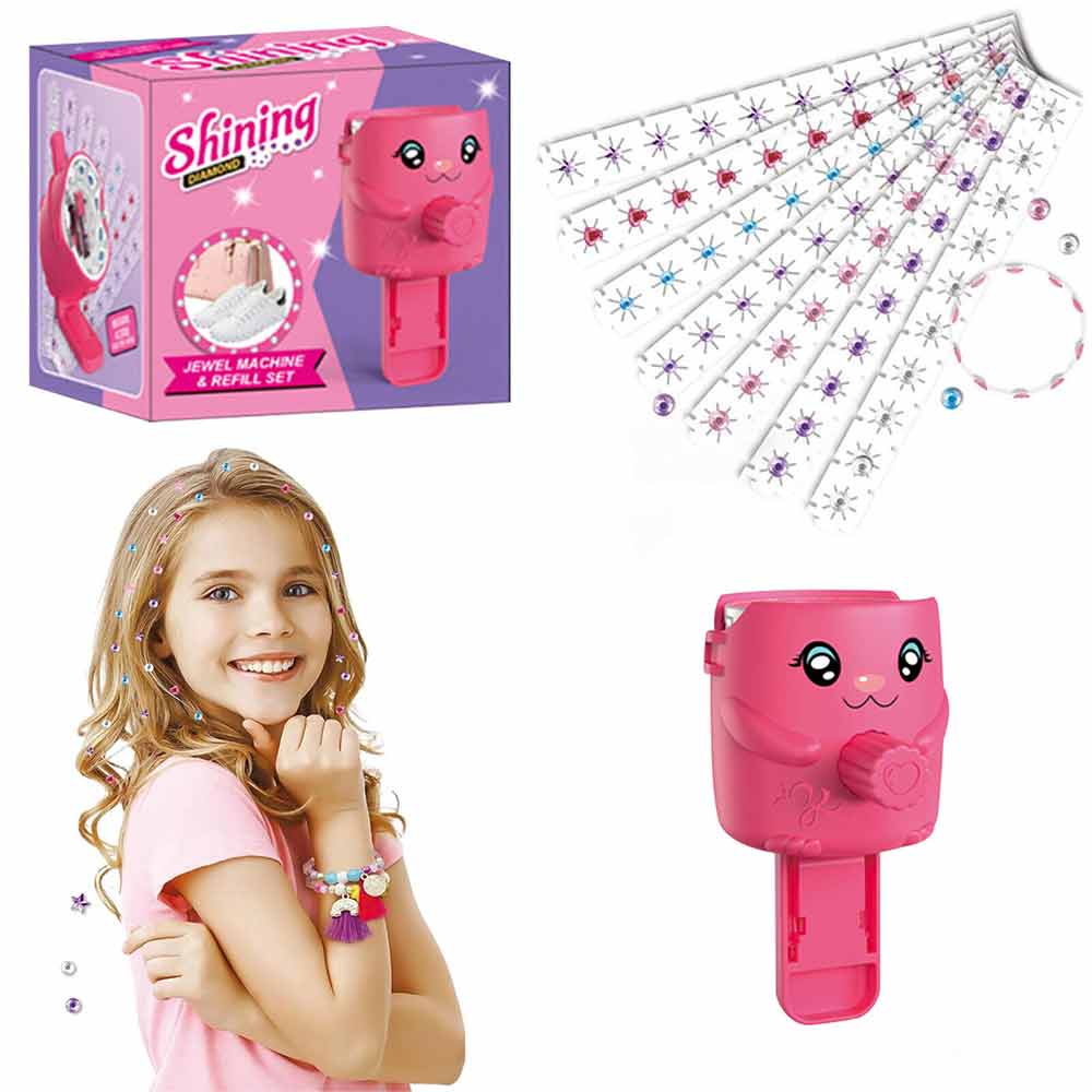 Hair Bedazzler Kit with Hair Gems,Bling Gem Machine, Hair Gem Stamper,Hair Accessories