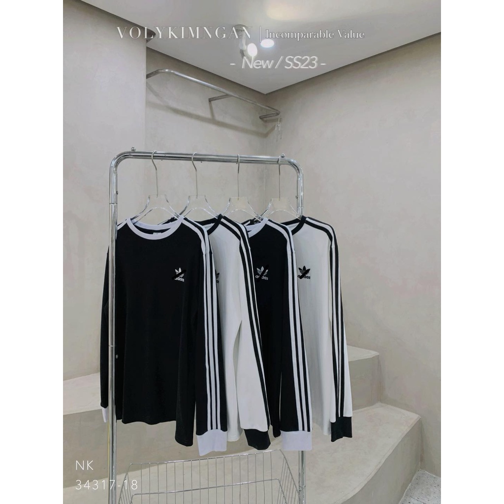 Áo td sọc adi.das 2 màu