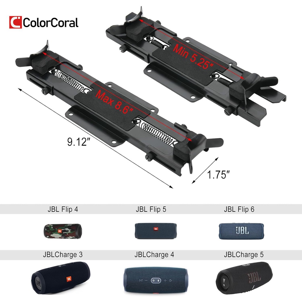 Giá Đỡ Loa Gắn Tường Bằng Kim Loại Dành Cho jbl charge 4 / charge 5 / flip 6 / flip 5 / speaker from 5.25-7.38 inches