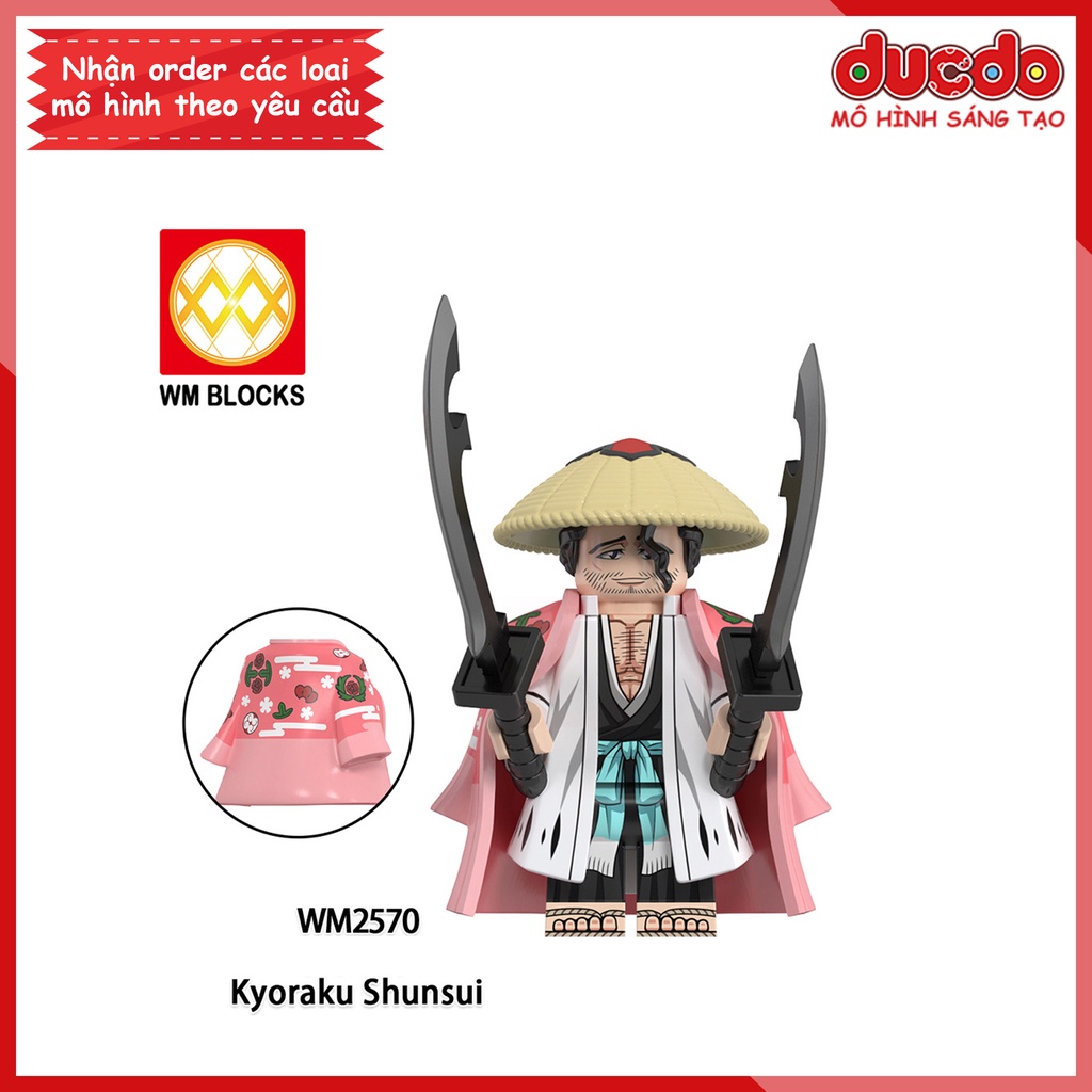 Minifigures nhân vật Anime Bleach Sứ Mệnh Thần Chết Ichigo Renjin Gin - Đồ chơi Lắp ghép Xếp hình Mini Mô hình WM6164