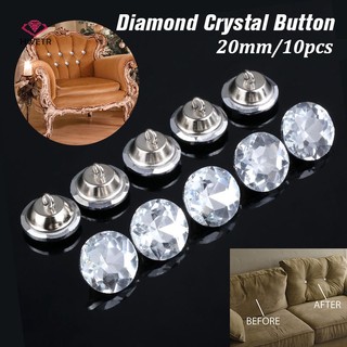 Set 10 Nút Đính Đá Pha Lê 20mm Trang Trí Ghế sofa Mới