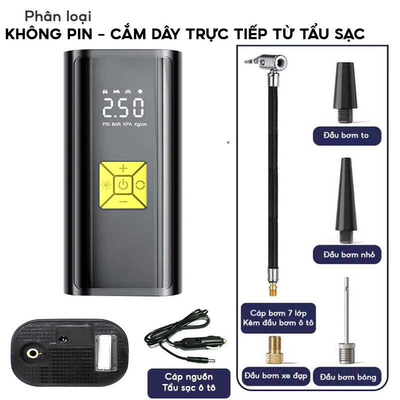 HOT Bơm lốp ô tô tự động AutoX công suất 1450 lít trên phút động cơ nhập Đức mạnh mẽ và bền bỉ