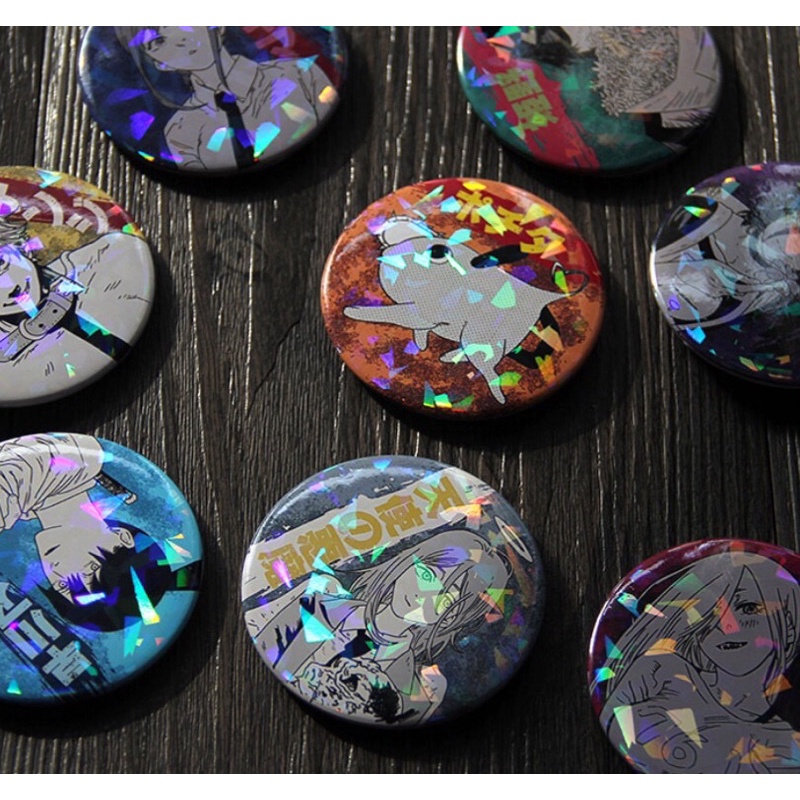 Chainsaw Man Huy hiệu Anime Lấp Lánh  - Anime / Manga Chainsaw Man Power Makima Pochita Makima Aki Angel Denji HH18