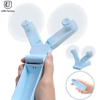  Quạt Điện Mini Cầm Tay Sạc USB Hai Đầu Gấp Gọn Tiện Dụng 