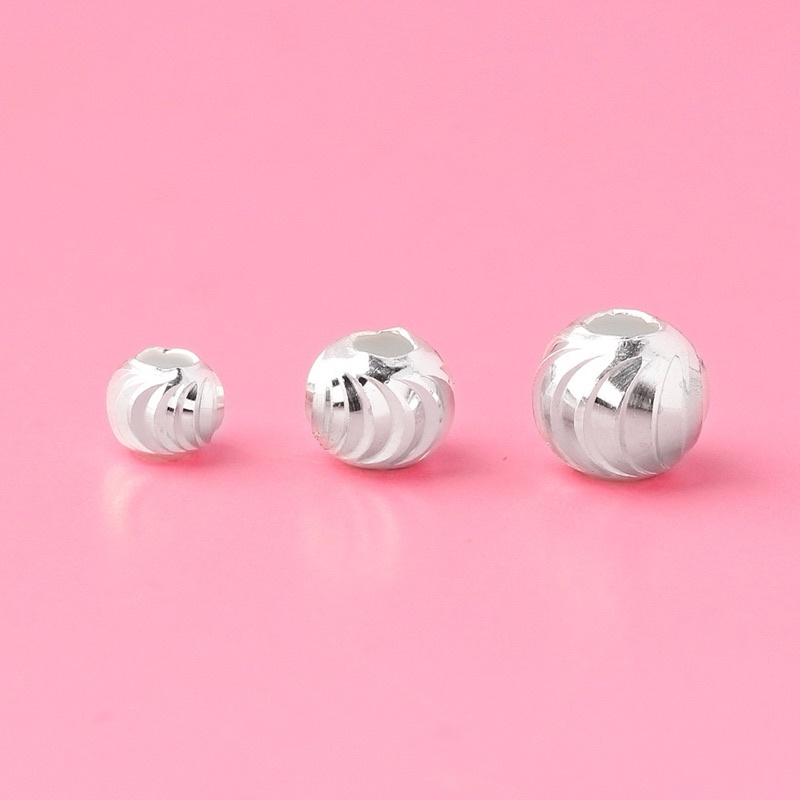 Charm bi bạc HTJEWELRY phay 4mm  PH948