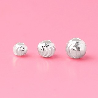[Bạc S925] Charm bi bạc HTJEWELRY phay 4mm  PH948