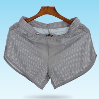 Thời Trang Quần Lót boxer kx024-dk Dáng Rộng Phối Lưới Thoáng Khí Thoải Mái Thân Thiện Với Da Cho Nam Giới