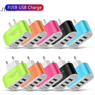 Cốc Sạc Nhanh 3 Cổng usb eu us Cho iphone 13 samsung huawei tablet