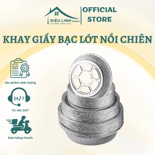 Khay bạc lót nồi chiên không dầu, Đĩa Nhôm, hạn chế dầu mỡ dính vào nồi chiên Dieulinhshop