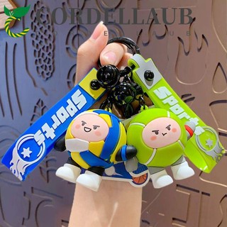 Cordellaub móc chìa khóa pvc mini hình bóng đá bóng chuyền bóng chày bóng chày bóng chày mini cho nữ