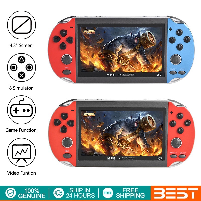 Máy Chơi Game Cầm Tay X7 PSP 4.3 Inch HD LCD Chất Lượng Cao Gameboy