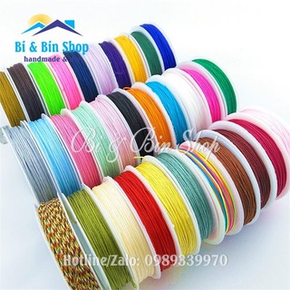 Cuộn 15m dây dù làm vòng tay, làm trang sức handmade, thắt vòng ngọc bích
