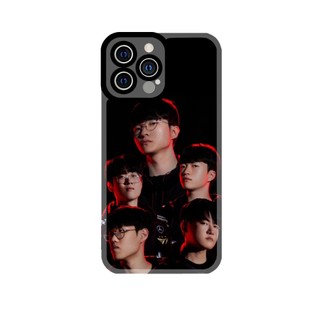 Ốp lưng iphone cạnh vuông SKT T1 Liên Minh Huyền Thoại Art 8plus/x/xs/11/12/pro/max/plus/promax