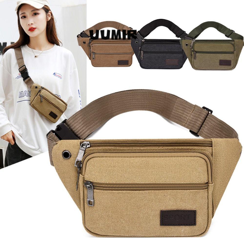 UUMIR Túi Đeo Chéo Ngực Vải Canvas Nhiều Ngăn Cỡ Lớn Thời Trang Du Lịch Cho Nam
