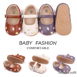 Giày búp bê da pu phối nơ dễ thương cho bé gái