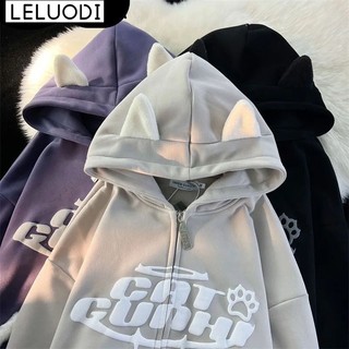 LELUODI Áo Khoác hoodie áo khoác áo hoodie  A28J12L