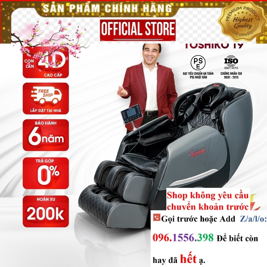 Ghế massage toàn thân Toshiko T9 |P&G