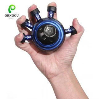 Dụng cụ tăng cường tay cầm ORNOOU, Tay cầm tăng cường tay tiện dụng năm ngón, Tay yếu tròn cầm tay có thể điều chỉnh cầm tay Bóng cầm tay Máy tập thể dục Người chơi gôn