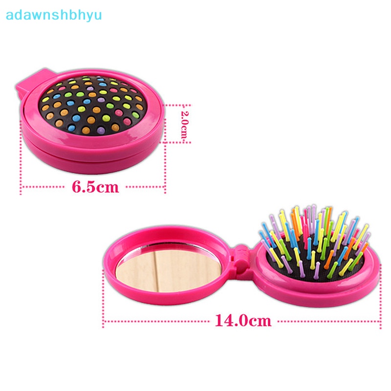 Lược Gấp Tích Hợp Gương Du Lịch adawnshbhyu