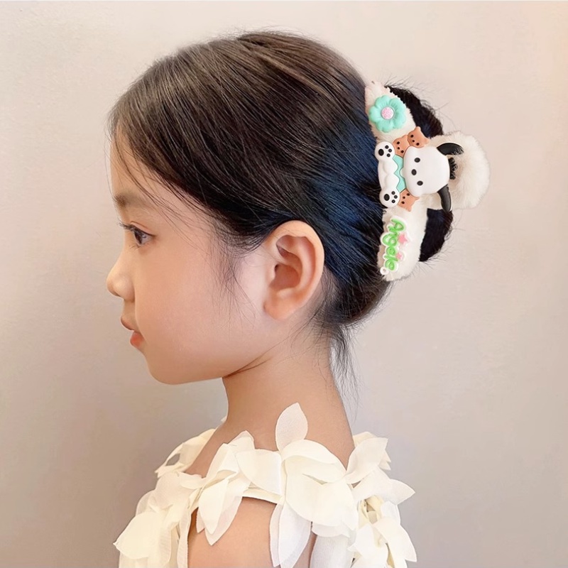 Kẹp Tóc Hình Cá Mập Hoạt Hình Nhồi Bông Dễ Thương Không Làm Tổn Thương Dành Cho Bé Gái Trẻ Em Hàn Quốc
