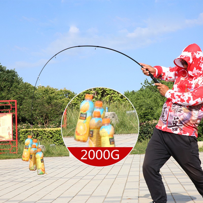 Đen Cần Câu Cá Siêu Nhẹ 1.6m / 1.8m / 2.1m