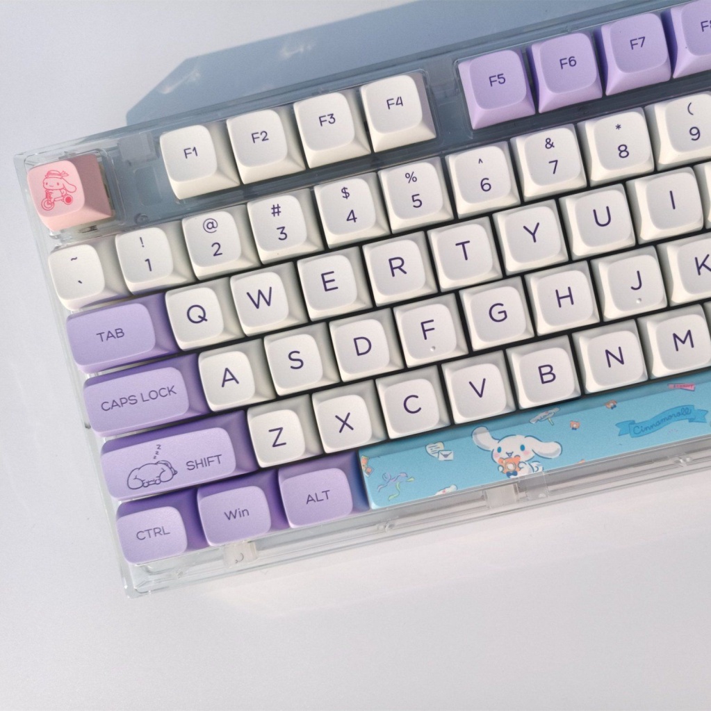 Keycap chó quế 147 phím XDA keycap cao PBT quá trình thăng hoa keycap dễ thương rất phù hợp cho các bạn gái dễ thương