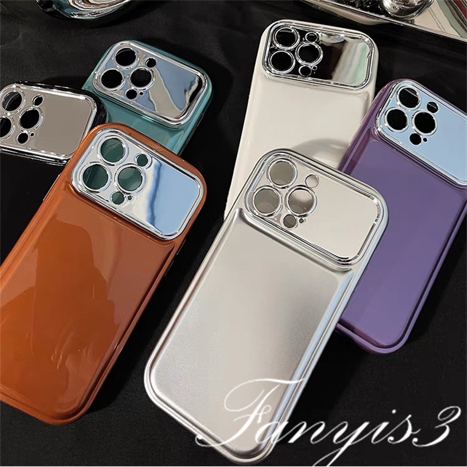Ôp Điện Thoại tpu Tráng Gương Màu Trơn Thời Trang Sang Trọng Cho iphone 15 14 13 12 11 pro max 11 12 13 14 15 Ốp