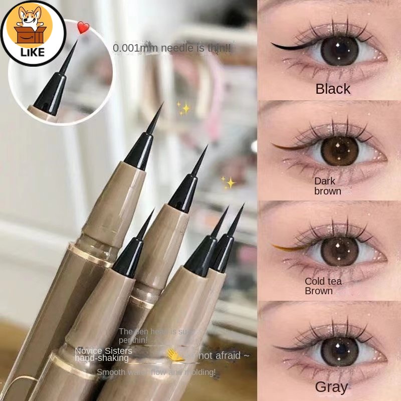 Bút Kẻ Mắt Dạng Lỏng 0.05cm Nhanh Khô Chống Thấm Nước Không Nhòe
