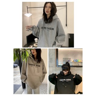Áo hoodie nam nữ dáng unisex carpe diem nỉ thụng 2 màu thời trang sành điệu