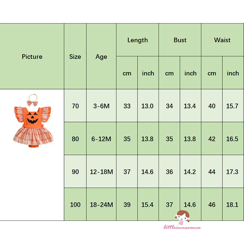 Bộ Đầm Liền Thân Tay Bèo Họa Tiết Bí Ngô Kèm Băng Đô Phong Cách halloween Cho Bé Gái