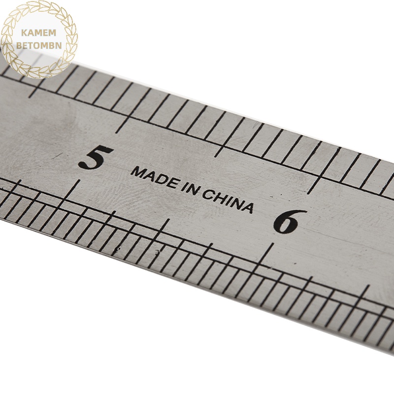Kamembbn Thước Đo Hai Mặt 15-30cm Bằng Thép Không Gỉ vn